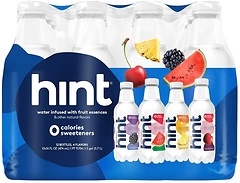 Hint Water Best Sellers Pack, 3 Bottles Each of: Watermelon, Blackberry, Cherry, and Pineapple, Zero Calories, Zero Sugar and Zero Sweeteners, 16 Fl O...