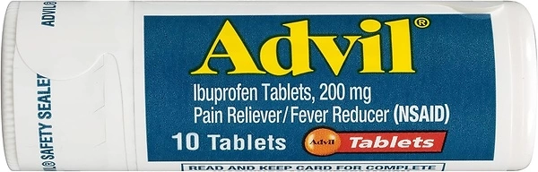 Advil Pain Reliever and Fever Reducer, Ibuprofen 200mg, 10 Coated Tablets