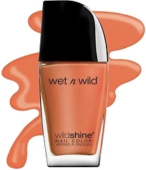 wet n wild Nail Polish Wild Shine, Orange Blazed, Nail Color