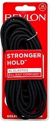 Revlon Extra Long Black Hair Elastics, 16 Count