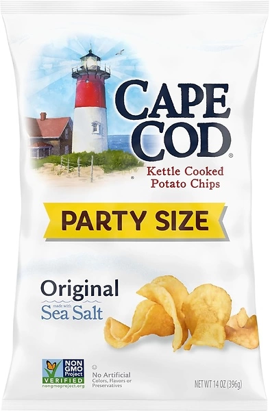 Cape Cod Potato Chips, Original Kettle Chips, 14 Oz Party Size