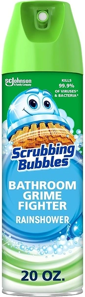 Scrubbing Bubbles Bathroom and Shower Cleaner Disinfectant, 20 oz, Rainshower Scent