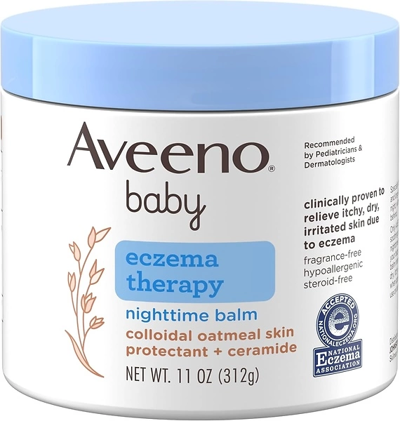 Aveeno Baby Eczema Therapy Nighttime Moisturizing Body Balm, 11 oz