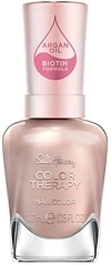 Sally Hansen Color Therapy Nail Polish, Semi-Opaque 200 Powder Room Soft Nude