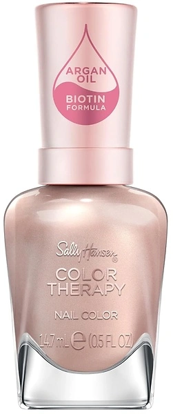 Sally Hansen Color Therapy Nail Polish, Semi-Opaque 200 Powder Room Soft Nude