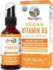 MaryRuth Organics Vitamin D3 Liquid Spray, Immune Support, 30 Servings