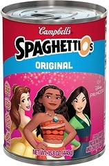SpaghettiOs Original Disney Princess Shapes Canned Pasta, 15.8 OZ Can