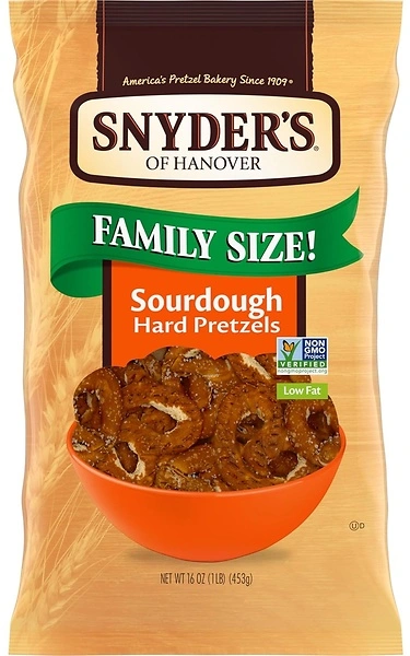 Snyder's of Hanover Sourdough Hard Pretzels, 16 Oz Bag