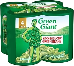 Green Giant Kitchen Sliced Green Beans, 4 Pack of 14.5 Ounce Cans