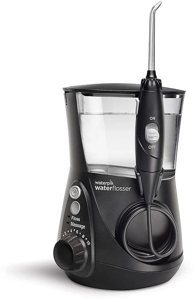 Waterpik Aquarius Water Flosser Pro, Electric with 10 Settings, 7 Tips, Black WP-662