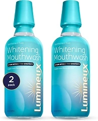 Lumineux Teeth Whitening Mouthwash, 16 Oz, Peroxide-Free, 2 Pack