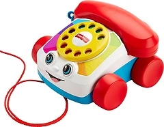 Fisher-Price Toddler Pull Toy Chatter Telephone with Wheels, Ages 1+