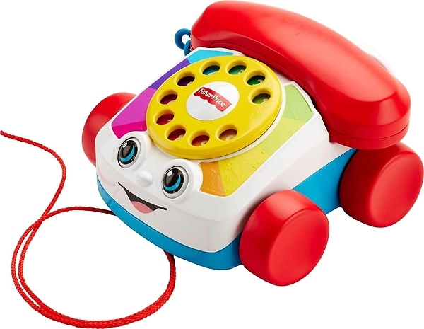 Fisher-Price Toddler Pull Toy Chatter Telephone with Wheels, Ages 1+