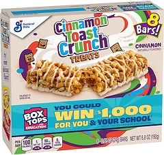 Cinnamon Toast Crunch Breakfast Cereal Treat Bars, Snack Bars, 8 ct