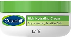 Cetaphil Rich Hydrating Night Cream, Hyaluronic Acid, 1.7 oz, Dry Skin