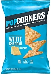 Popcorners Original Cheddar Popped Corn Chips Bag, 7 Ounce