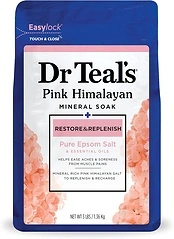 Dr Teal's Epsom Salt Magnesium Soak, Restore & Replenish, Pink Himalayan, 3 lbs