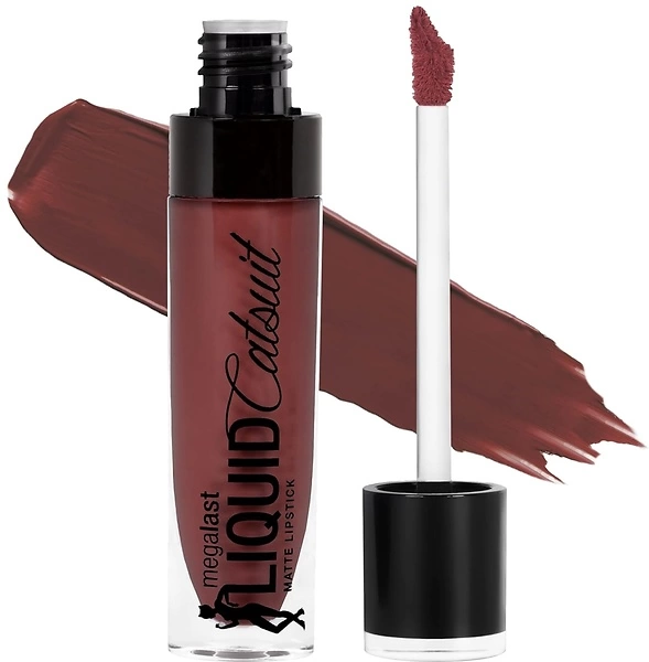 wet n wild Megalast Catsuit Matte Liquid Lipstick, Red Give Me Mocha Lip Color Makeup Moisturizing Creamy Smudge Proof