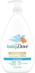 Baby Dove Sensitive Skin Care Body Lotion, 20 fl oz, Rich Moisture, 24-Hour