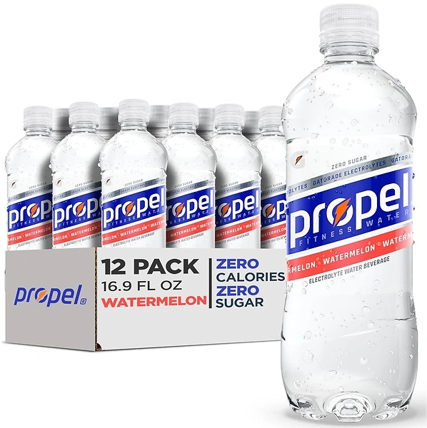 Propel Electrolyte Enhanced Water, Watermelon, Zero Calorie, 16.9 fl oz, 12 Pack