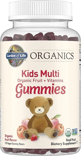 Garden of Life mykind Organics Kids Gummy Vitamins, Fruit, 120 Gummies