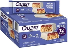 Quest Nutrition Blueberry Cobbler Hero Protein Bar, 16g Protein, 12 Count