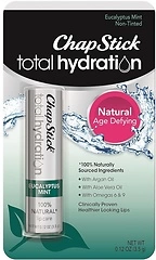 Chapstick Total Hydration (Eucalyptus Mint Flavor, 0.12 Ounce) Flavored Lip Balm Tube, Natural Age Defying Lip Care, Clinically Proven, Non-tinted, Eu...