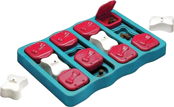 Outward Hound Nina Ottosson Dog Brick Interactive Treat Puzzle Toy - Level 2