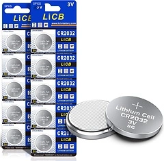 LiCB CR2032 3V Lithium Battery (10-Pack)