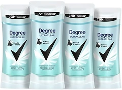 Degree Women's Black+White, 4 Antiperspirant Balm 2.6 oz, Fresh Scent, 48H Protection