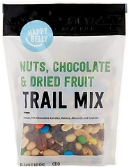 Amazon Brand - Happy Belly Nuts, Chocolate & Dried Fruit Trail Mix, 1 pound