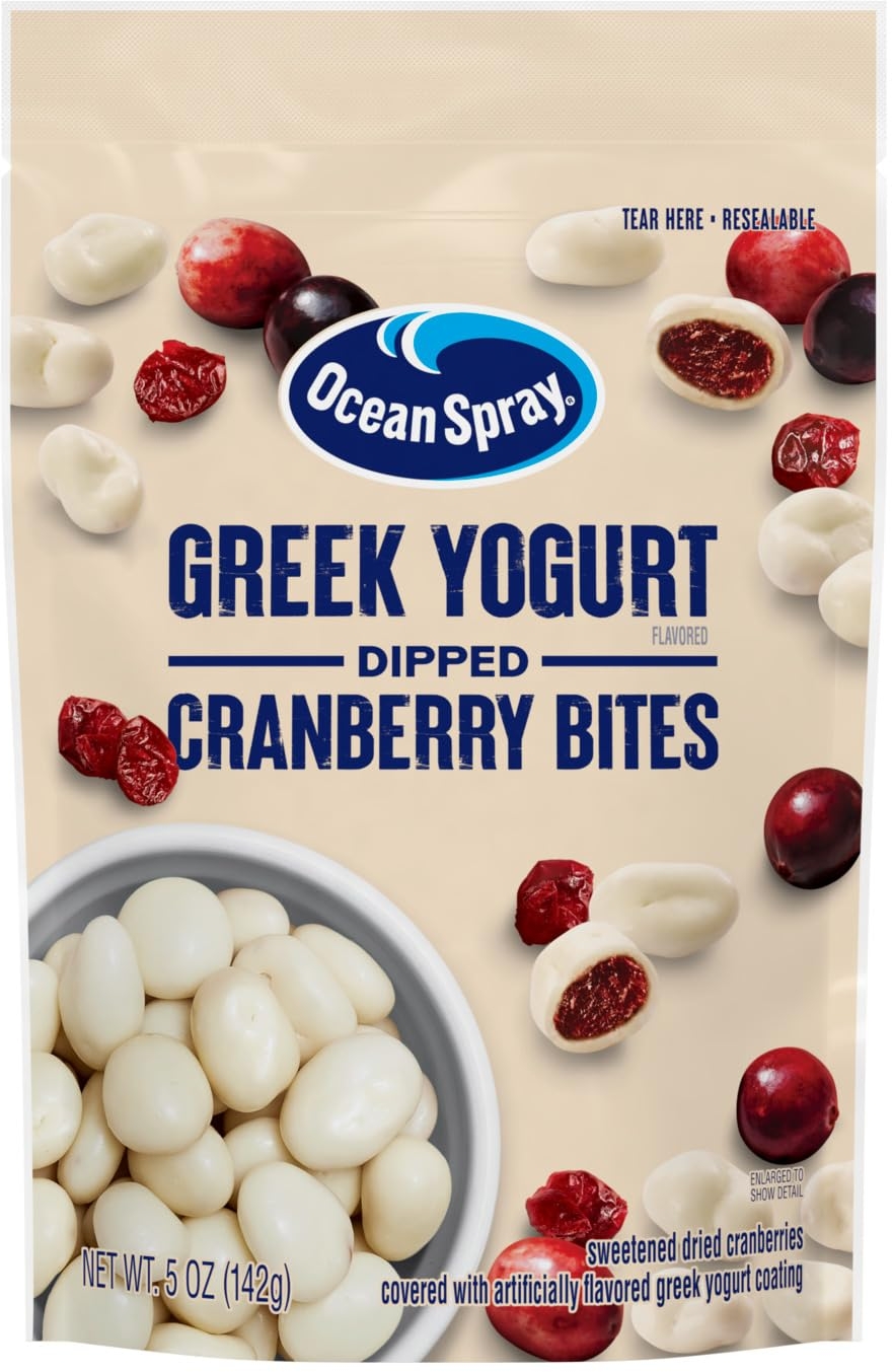 Ocean Spray Greek Yogurt Covered Craisins, 5 Oz Pouch