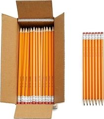 Amazon Basics Woodcased #2 Pencils, Pre-sharpened, HB Lead, 150 Count, Yellow