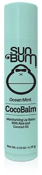 Sun Bum Ocean Mint Cocobalm Lip Balm, Hydrating, Hypoallergenic, 0.15oz Stick