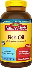 Nature Made Fish Oil Omega 3 Supplements, 1200 mg, 230 Softgels, 115 Day Supply