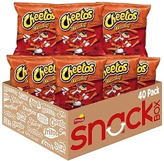Cheetos Crunchy Cheese Flavored Snacks, Gluten Free, 1 oz, 40 Bags