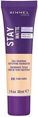 Rimmel Stay Matte Liquid Mousse, Fair Ivory Foundation, Shine Control, 1oz