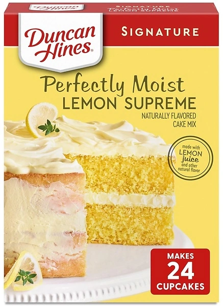 Duncan Hines Signature Cake Mix, Lemon Supreme, 15.25 oz