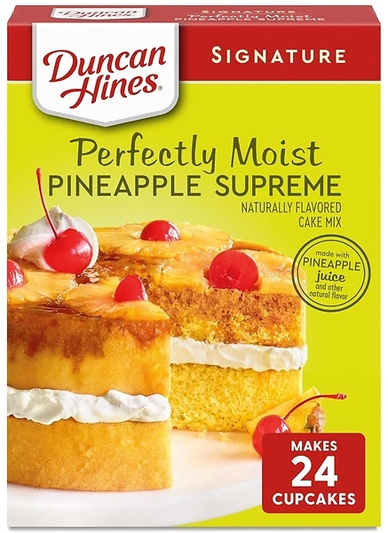 Duncan Hines Pineapple Supreme Flavored Cake Mix, 15.25 oz.