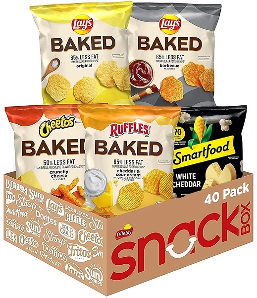 Frito Lay Baked & Popped Mix Variety Pack, (Pack of 40)
