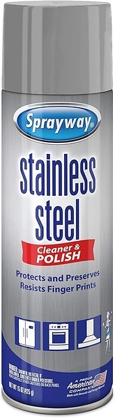 Sprayway Water-Based Stainless Steel Cleaner, 15 Fl Oz