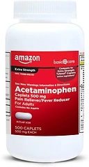 Amazon Basic Care Extra Strength Pain Relief, Acetaminophen 500 mg, 500 Count