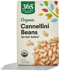 365 by Whole Foods Market, Organic Unsalted Cannellini Beans, 13.4 Ounce