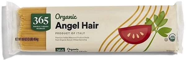 365 by Whole Foods Market, Organic Angel Hair Pasta, 16 Ounce
