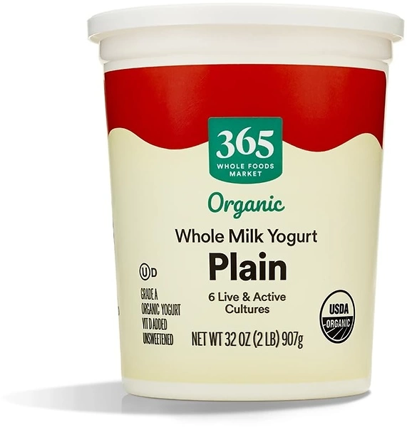 365 by Whole Foods Market, Yogurt Plain Organic, 32 Ounce