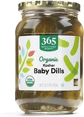 365 by Whole Foods Market, Organic Baby Dill Pickles, 16 Fl Oz