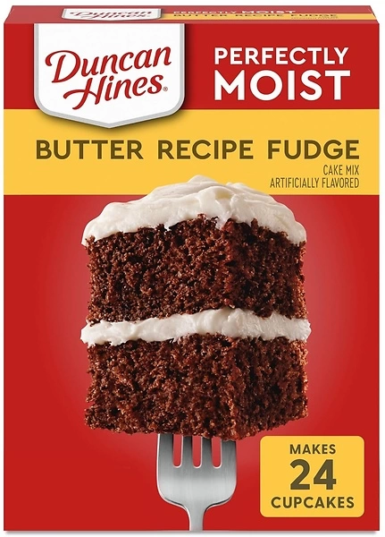 Duncan Hines Perfectly Moist Butter Recipe Fudge Cake Mix, 15.25 OZ