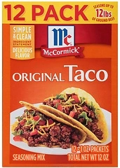 McCormick Original Taco Seasoning Mix, 12 oz