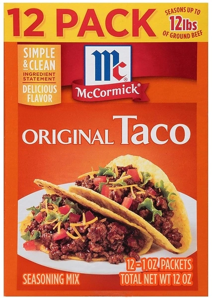McCormick Original Taco Seasoning Mix, 12 oz