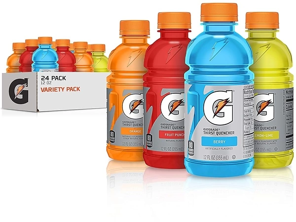 Gatorade Classic Thirst Quencher, Variety Pack, 12 Fl Oz (Pack of 24)